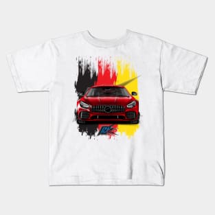 mercedes amg gt r red Kids T-Shirt